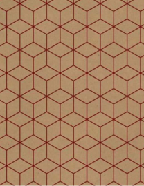 Next χαρτί περιτυλίγματος κραφτ "geometric" φύλλα 70x100εκ. 70γρ.14293