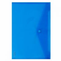  Φάκελος με κουμπί ΝΟΚΙ Α4 Διαφανής-Μπλε