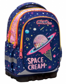 Σχολική Τσάντα Πλάτης Δημοτικού Must Unique Space Cream 3 Θήκες 585123
