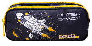 Σχολική Κασετίνα Βαρελάκι Must Outer Space 2 Θήκες 585101