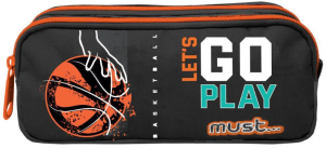 Σχολική Κασετίνα Βαρελάκι Must Basketball Lets Go Play 2 Θήκες 585103