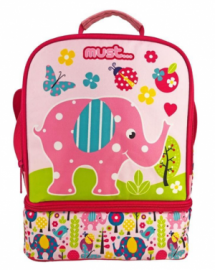 Τσαντάκι Φαγητού Ισοθερμικό Must Yummy Cute Elephant με 2 θήκες 585597