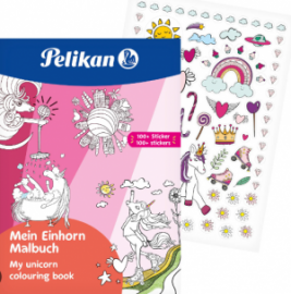 Μπλοκ Ζωγραφικής Pelikan Malbuch "Mein Einhorn", DIN A4, inkl. 100 Sticker 101530