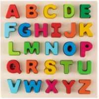 Ξύλινο Παιδικό Puzzle Αγγλικά Γράμματα 26pcs  2407-8