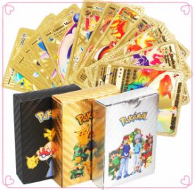 Pokemon Cards Metal Gold Box Vmax GX