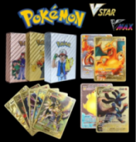 Pokemon Cards Metal Gold Box Vmax GX