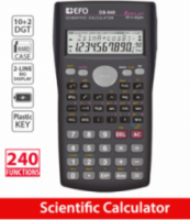Αριθμομηχανή +EFO DB-940 επιστημονική 240 λειτουργίες 9x16cm
