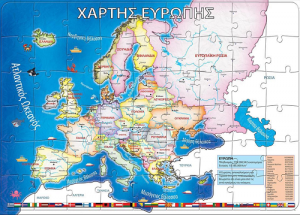 Next παζλ "Χάρτης Ευρώπης" 45x65εκ. 54 τεμάχια 24515
