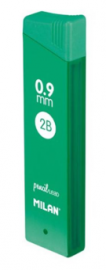 Milan 12 Μύτες Μολυβιού 60mm Πάχους 0.9mm Τύπου 2B