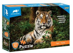 Παζλ 1000 Τμx. Τίγρης Animal Planet 73x48εκ. Luna Toys 000570698