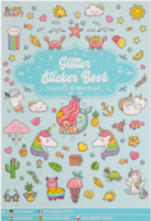 Moxy 8 Φύλλα A5 με Glitter Stickers Μονόκεροι & Γοργόνες