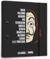 Premium Κλασέρ 2 κρίκων με Λάστιχο LA CASA DE PAPEL C2AT0015