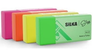 Γόμα SiLKA Neon (4 χρώματα) mini