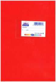 Τετράδιο καρφίτσα ριγέ 50 φύλλων 17x 25 Super Διεθνές 80g Μ.Φ Κόκκινο
