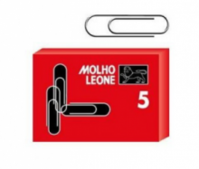 Συνδετήρες Moho Leone No 5 επινικελωμένοι 6 x 7,6 εκ 100τεμ 21105