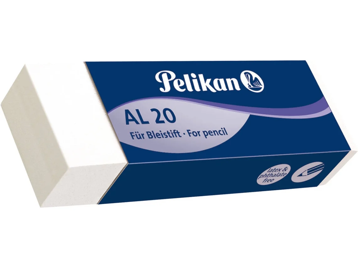 Γόμα λευκή για μολύβι PELIKAN AL-20 μεγάλη