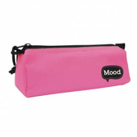 Κασετίνα Βαρελάκι Mood Chrome Ροζ Φωσφοριζέ με 1 Θήκη  72666