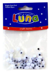 Ματάκια LUNA Οβάλ Μικρά 5mm 56τεμ 601621
