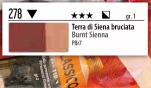 Χρώμα Ζωγραφικής Λαδιού MAIMERI Classico 20ml Νο278 terra di siena bruciata 