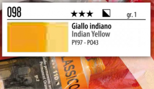 Χρώμα Ζωγραφικής Λαδιού MAIMERI Classico 20ml Νο098  Yellow Indian