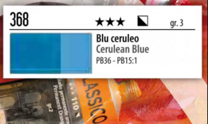 Χρώμα Ζωγραφικής Λαδιού MAIMERI Classico 20ml Νο368 Blu ceruleo 
