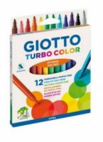 Giotto Turbo Color Blister Μαρκαδόροι Ζωγραφικής Λεπτοί σε 12 Χρώματα 71400