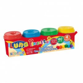 Πλαστοζυμαράκι Luna Plastelito σε 4 χρώματα 60gr. 620526