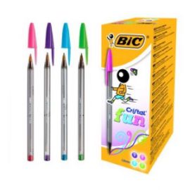 Bic Στυλό Ballpoint 1.6mm με Πολύχρωμο Mελάνι Cristal Fun 04432825  3086123270589