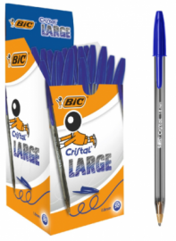 Bic Στυλό Ballpoint 1.6mm με Μπλε Mελάνι Cristal Large