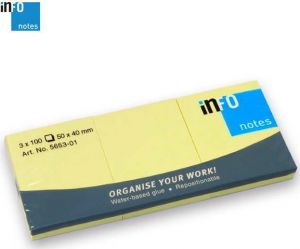 Χαρτάκια αυτοκόλλητα 50X40mm 3X100Φ​​ 5653-01