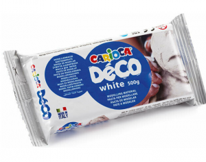 Πηλός Καλλιτεχνίας Carioca Λευκός 500gr 30996