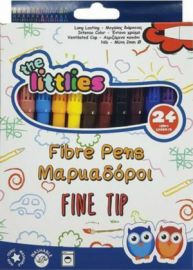 Μαρκαδόροι Ζωγραφικής The littlies Λεπτοί 24 Χρώματα 646033