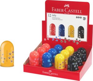 Ξύστρα Jelly Πατουσάκια Faber-Castell 583213 - 4 Χρώματα