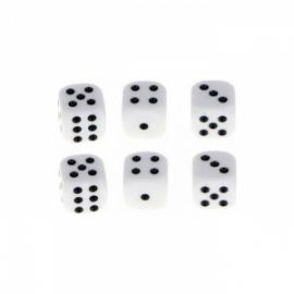 ΖΑΡΙΑ Λευκα16mm Set 6 Τεμαχια 10628