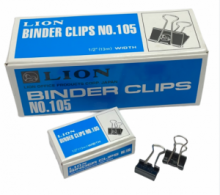 LION 105-E Binder Clips 13mm (12pcs) 