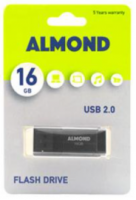 ALMOND FLASH DRIVE USB 16 GB PRIME - ΜΑΎΡΟ 