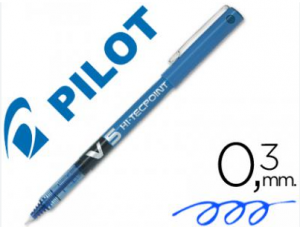 PILOT ΣΤΥΛΟ ΥΓΡΗΣ ΜΕΛΑΝΗΣ V5 HI-TECPOINT 0.5mm ΜΠΛΕ BX-V5L
