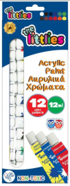 Ακρυλικά Χρώματα The littlies 12ml 12 Χρώματα 646776