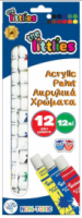 Ακρυλικά Χρώματα The littlies 12ml 12 Χρώματα 646776