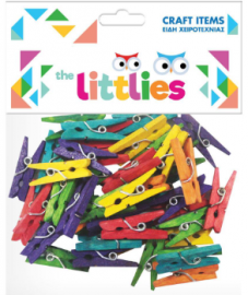ΜΑΝΤΑΛΑΚΙΑ ΞΥΛΙΝΑ ΧΡΩΜΑΤΙΣΤΑ 45TEM 25mm THE LITTLIES 646788
