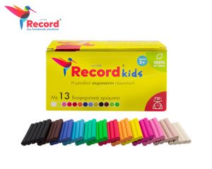 ΠΛΑΣΤΕΛΙΝΗ RECORD KIDS 13 ΧΡΩΜΑΤΑ 720gr Record