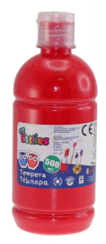 The Littlies Tempera Τέμπερα Ζωγραφικής Κόκκινη σε Μπουκάλι 500ml 646127