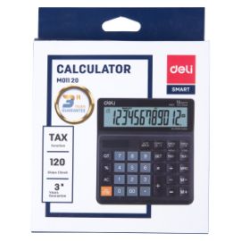DELI ΑΡΙΘΜΟΜΗΧΑΝΗ 12 ΨΗΦΙΑ ΜΠΑΤΑΡΙΑ/ΗΛΙΑΚΟ 15x16x3,3cm