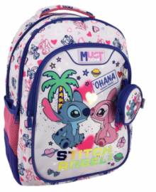 Σχολική Τσάντα Πλάτης Δημοτικού Disney Stitch - Angel Ohana Must Team 3 Θήκες 000565773