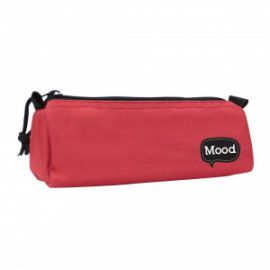Κασετίνα Βαρελάκι Mood Chrome Κόκκινη με 1 Θήκη 72662