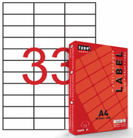 Ετικέτες Εκτυπωτών 70x25.4mm Αυτοκόλλητες Typolabel TL3311