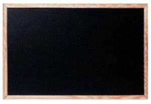 Πίνακας Κιμωλίας Describo Με Ξύλινο Πλαίσιο 60x90cm ΜΑΥΡΟΣ