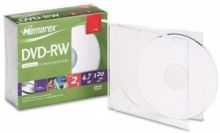 Memorex DVD-RW 5 Pack 2x 4.7GB 120 Mins