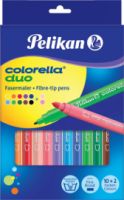 Pelikan Colorella Duo C407 μαρκαδόροι με δύο μύτες 12 τεμάχια 813846