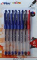 Στυλο Gel A+Plus set 8 τεμαχίων 0.7mm 108902